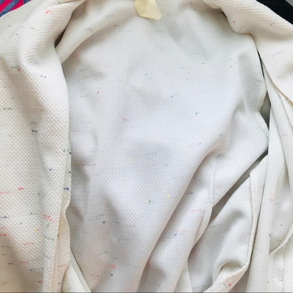 Vintage Career Suit! White and Rainbow Detail - Picture 12 of 16